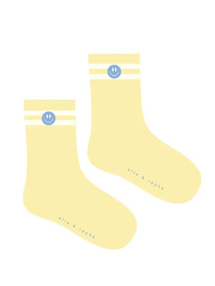 Smiley geel kousen