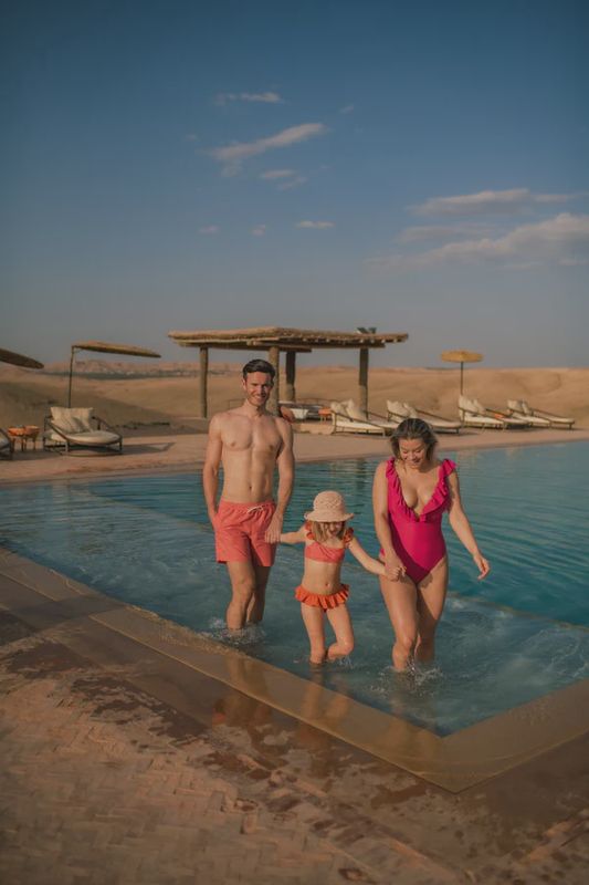 Vichy oranje bikini