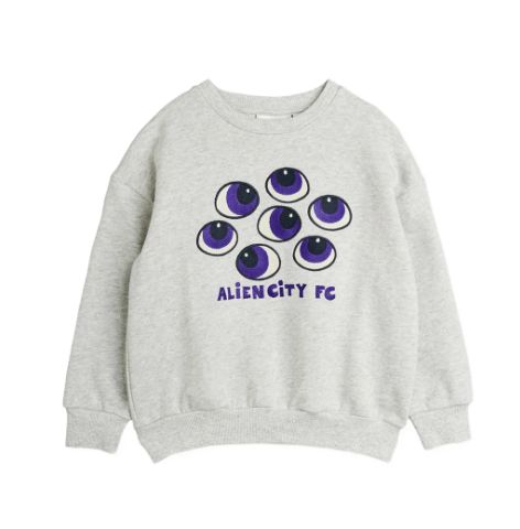 Alien eyes paars sweatshirt