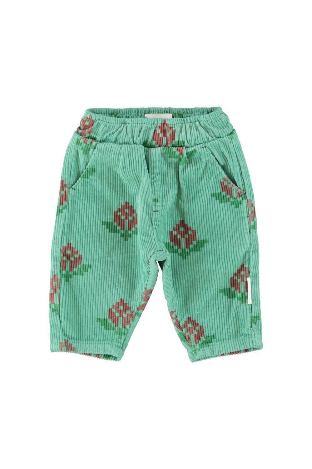 Broek green flowers