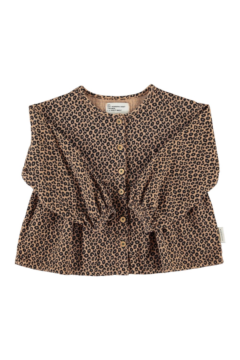 Blouse brown animal kid