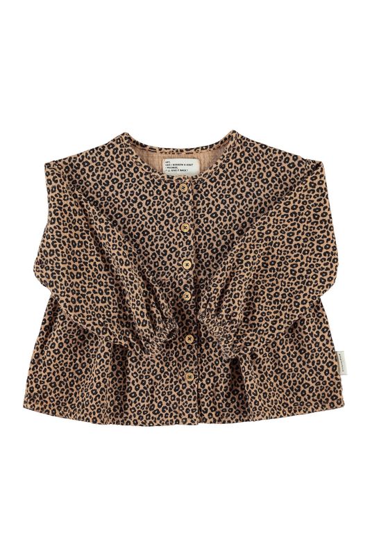 Blouse brown animal kid