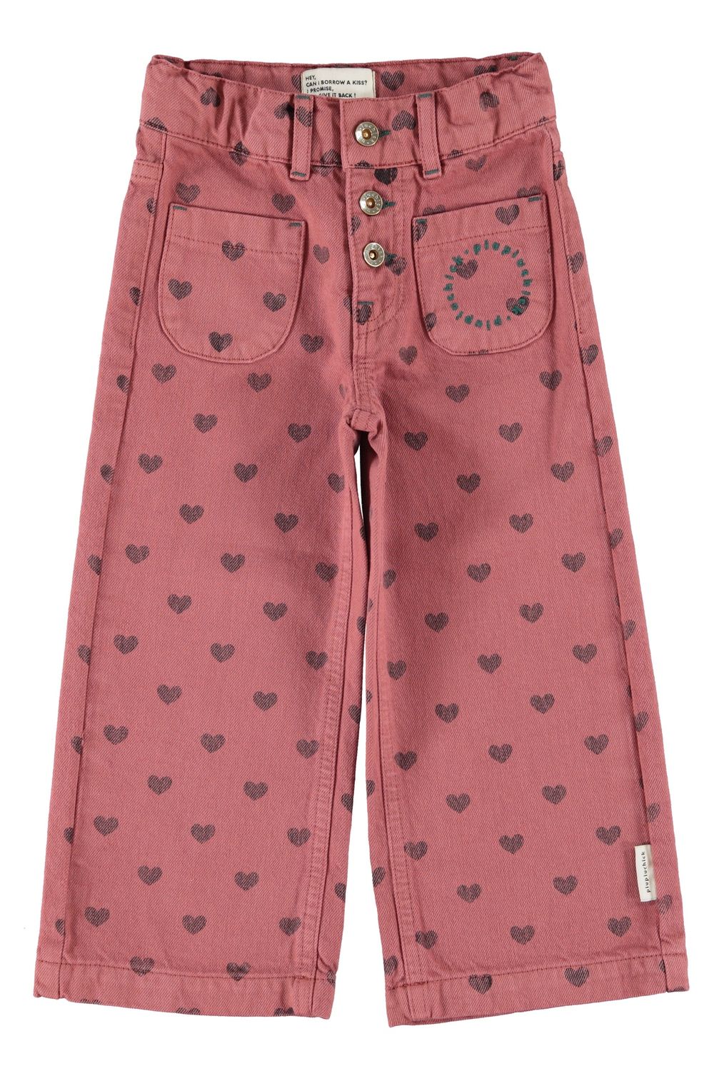 Broek pink hearts kid