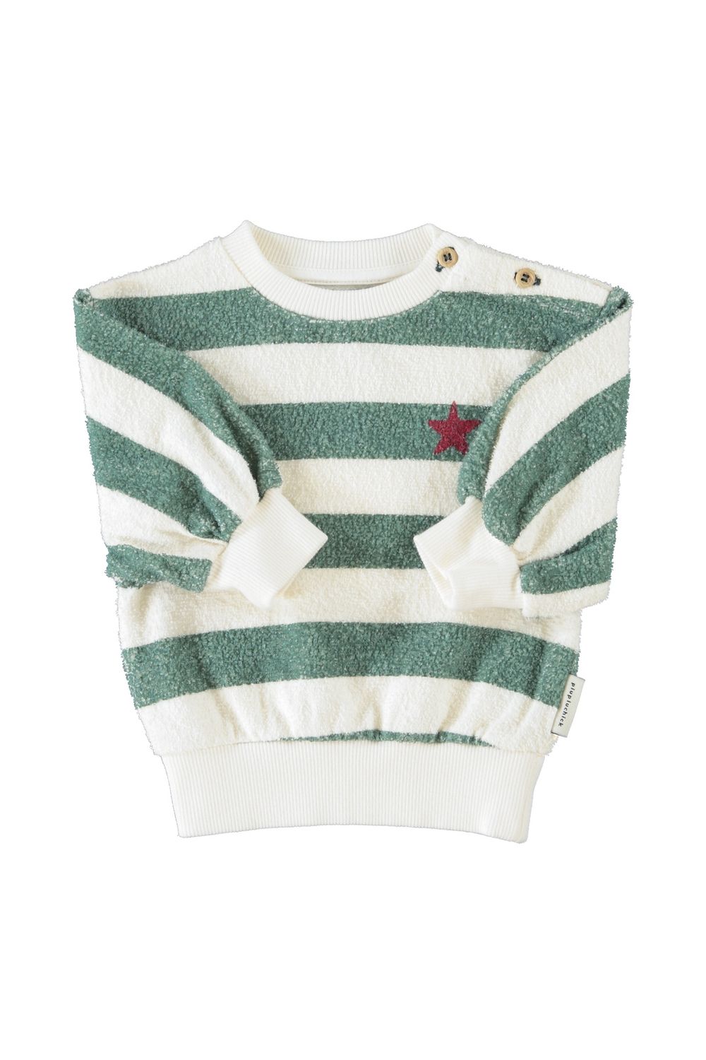Sweater groen streep