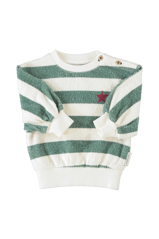 Sweater groen streep