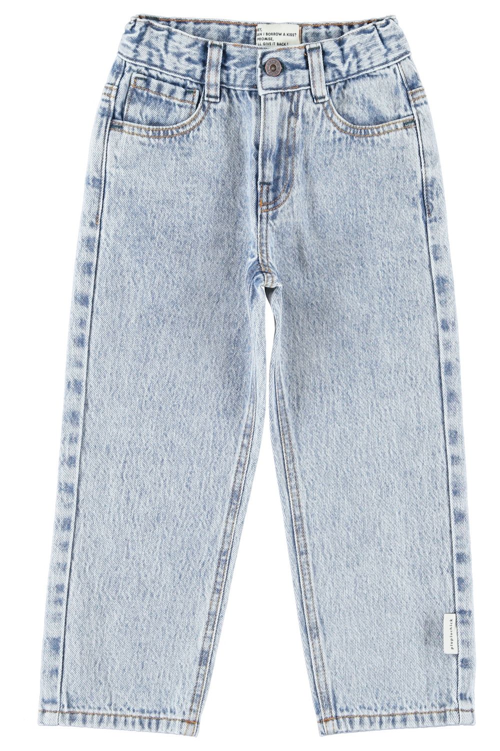 Broek denim uni