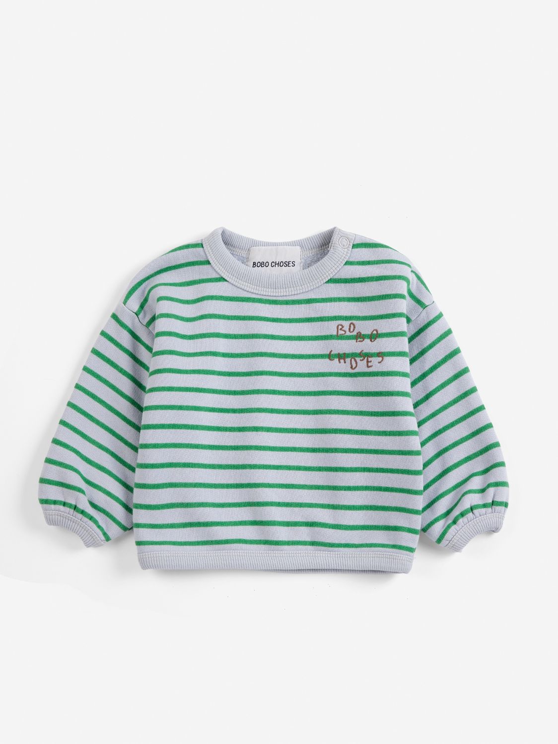 Sweatshirt stripes groen