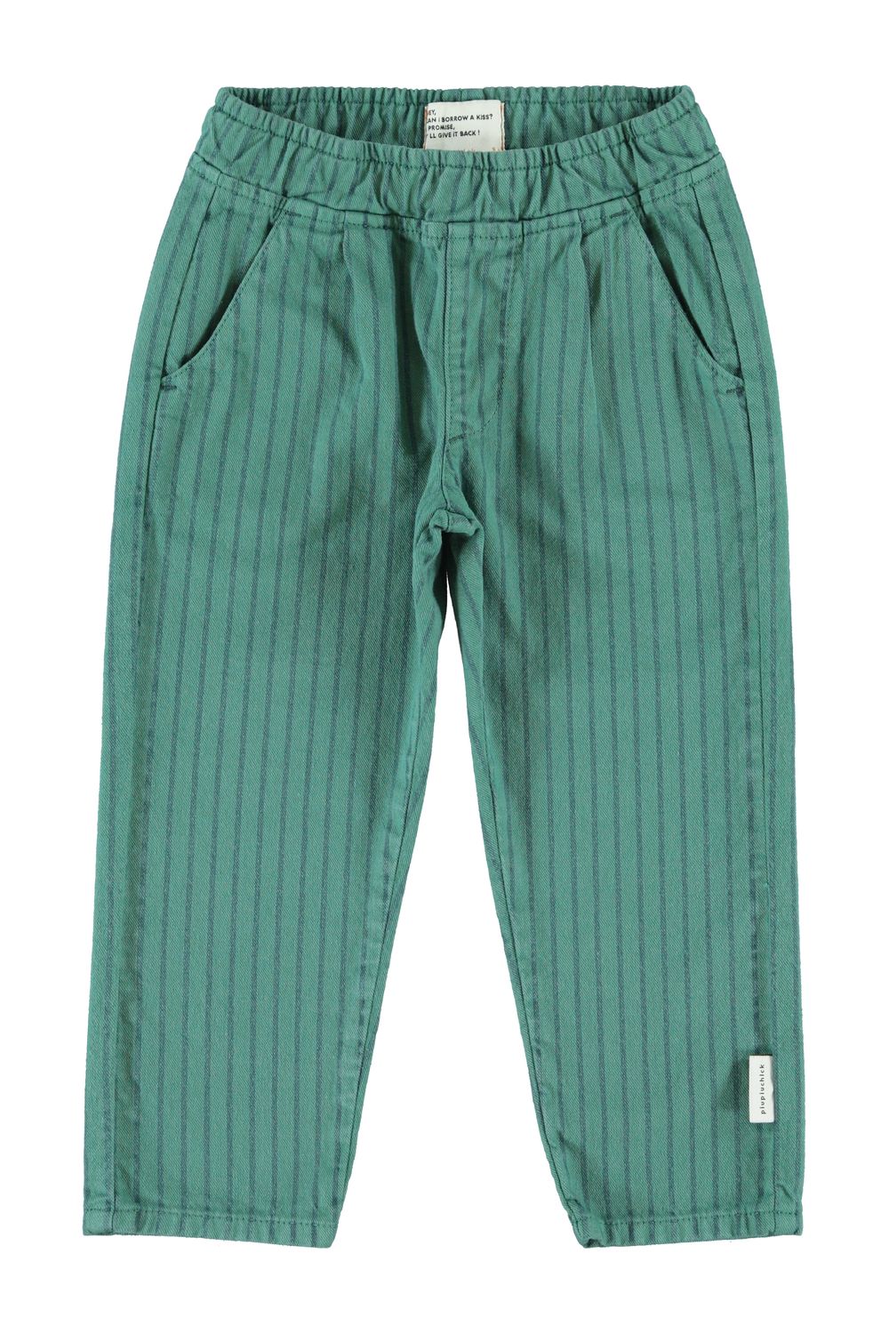 Broek green stripes kid