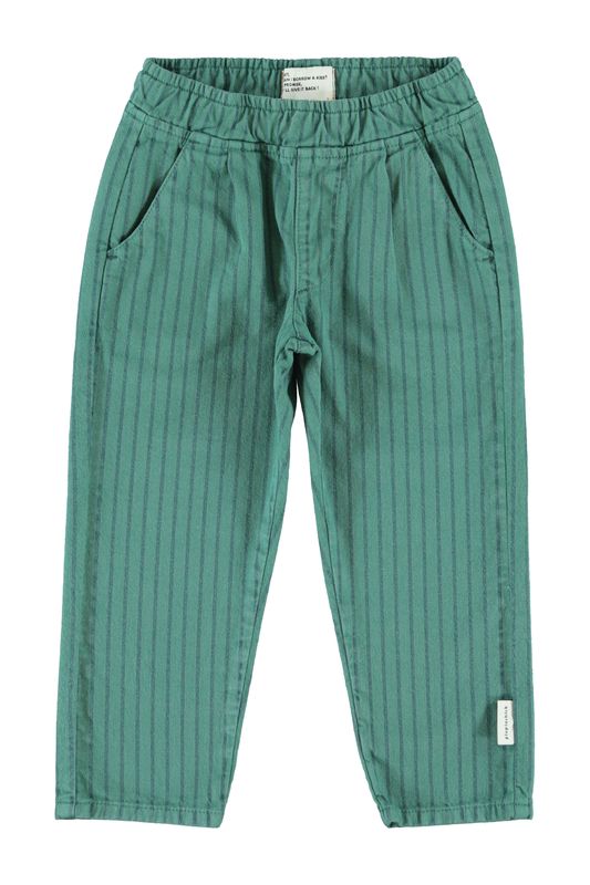 Broek green stripes kid
