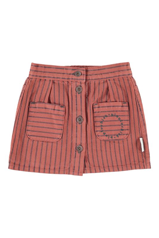 Skirt bordeaux stripes