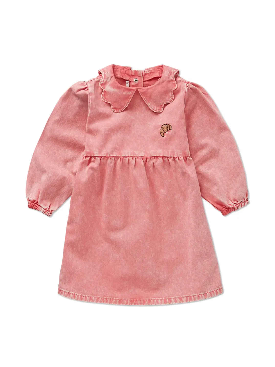 Denim pink jurk