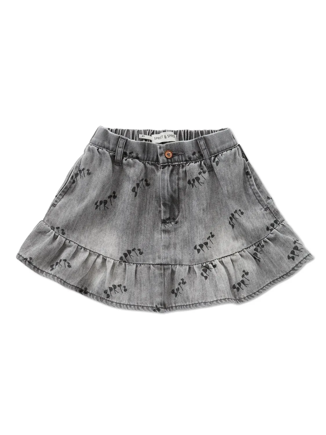Grey denim rokje