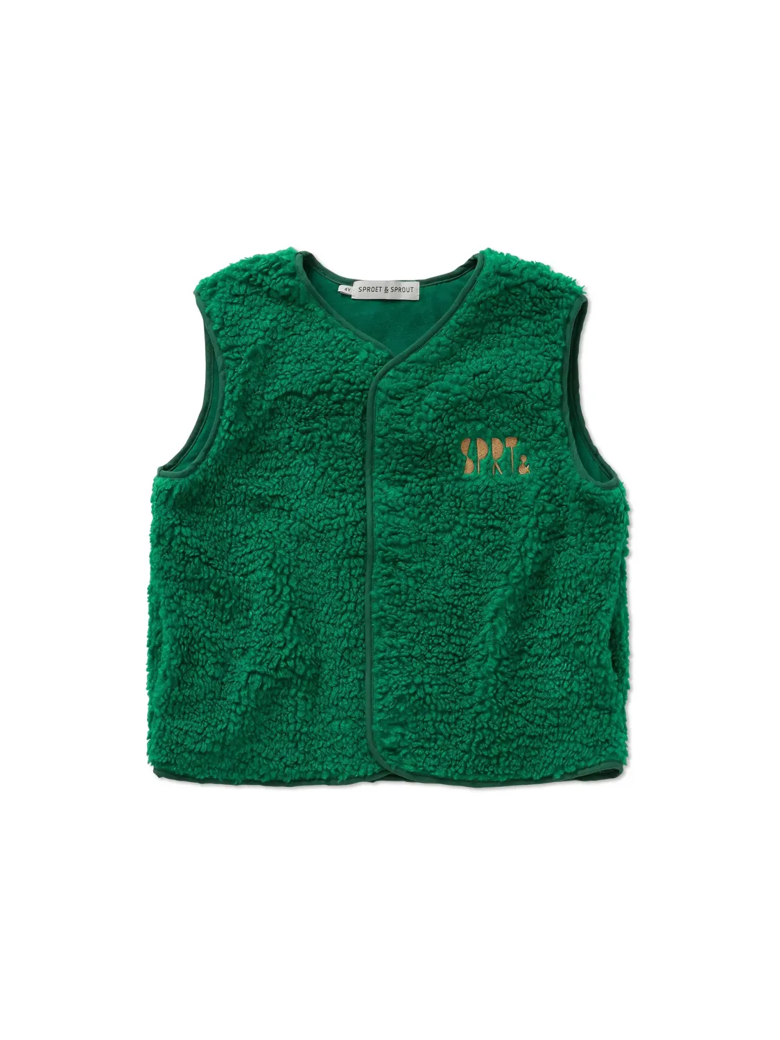 Groene teddy debardeur