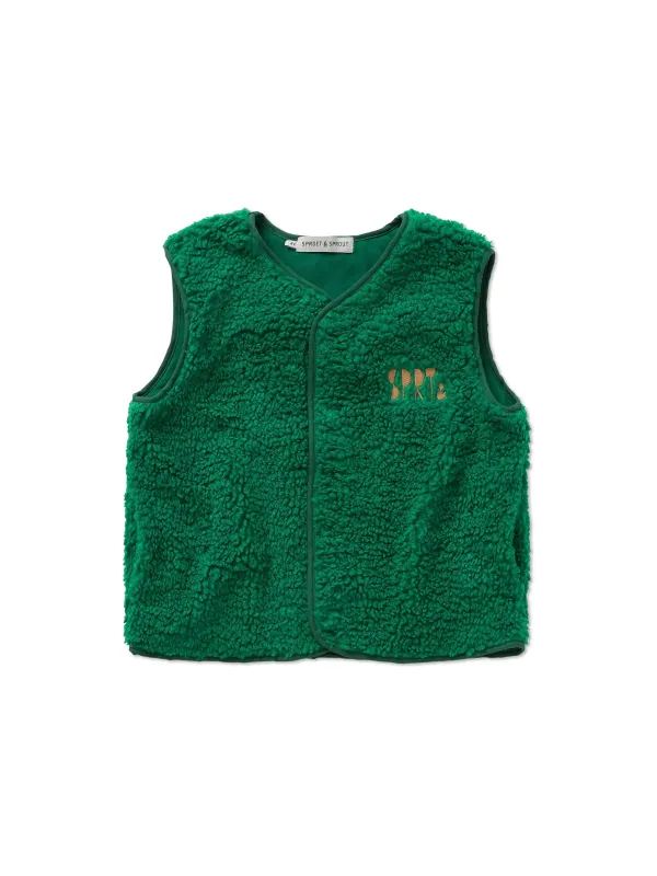 Groene teddy debardeur