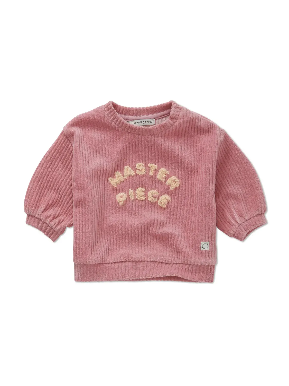 Roze sweatshirt rib