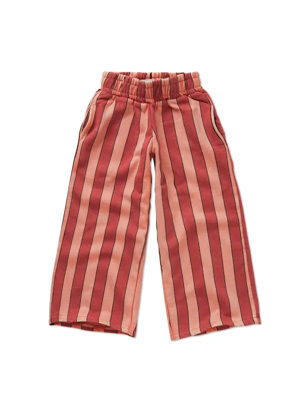 Rode roze gestreepte broek