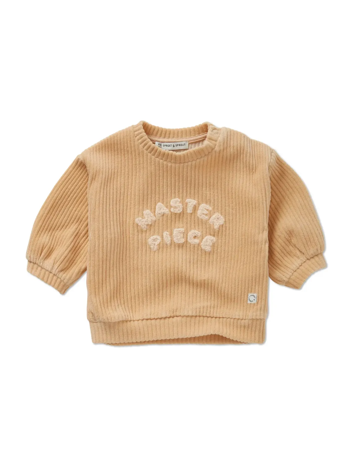 Beige swaetshirt rib
