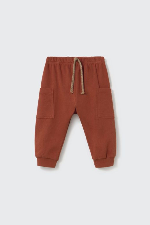 Ginger brushed broek