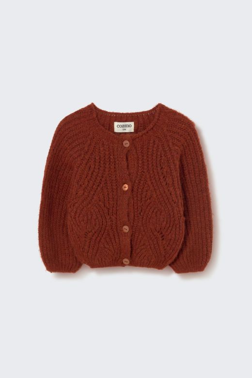 Bordeaux vest knopen