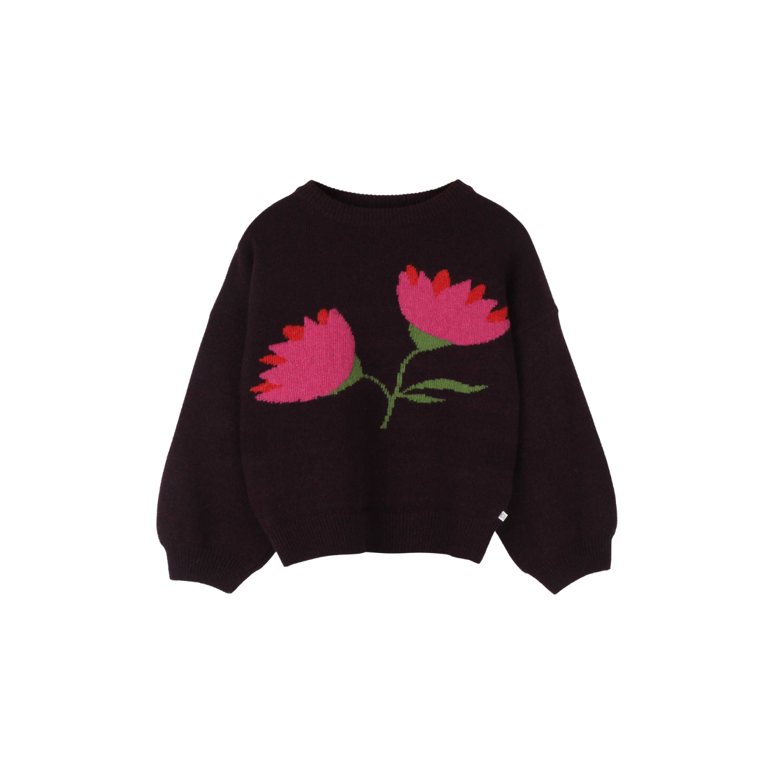Brodeaux trui bloem