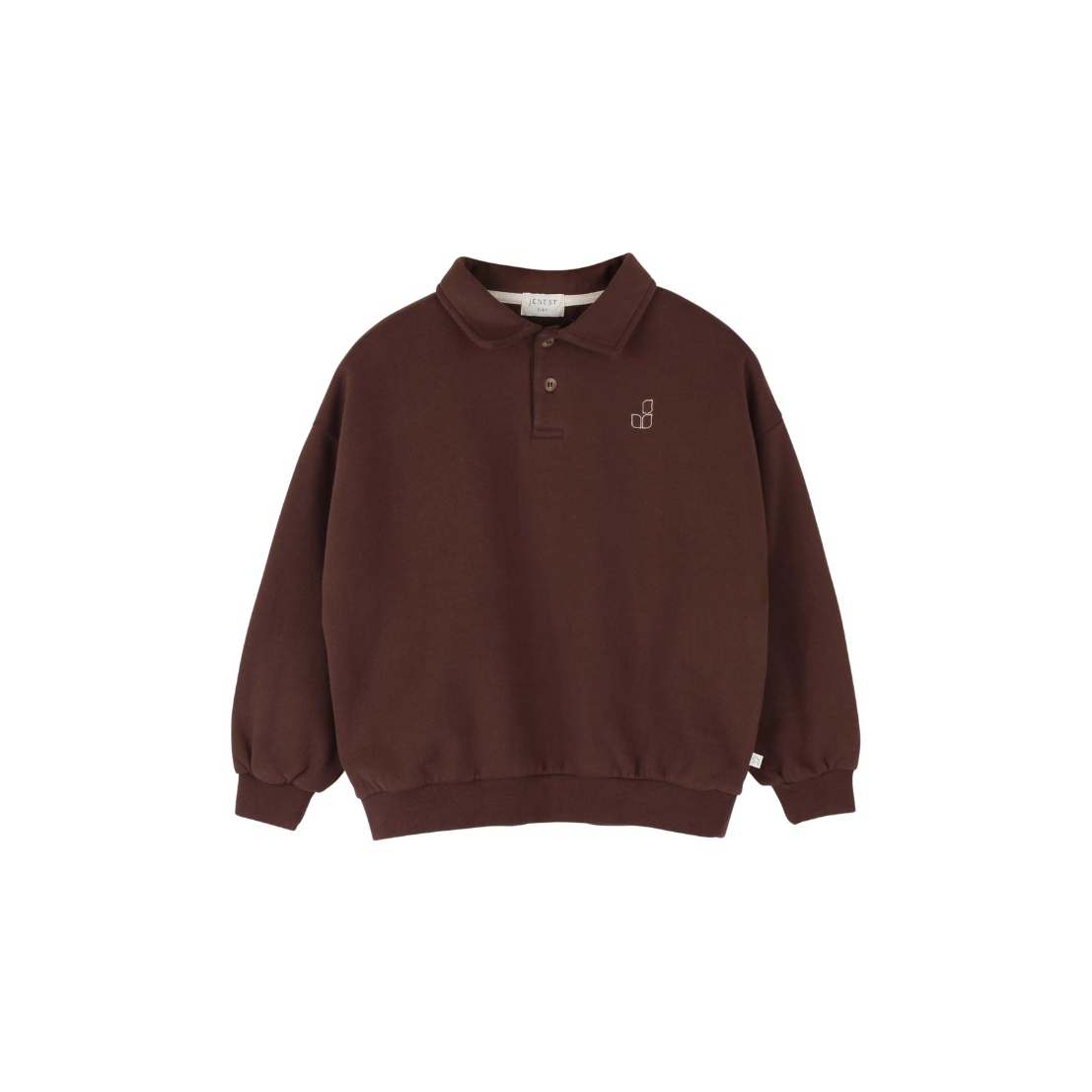 Bruine polo sweater