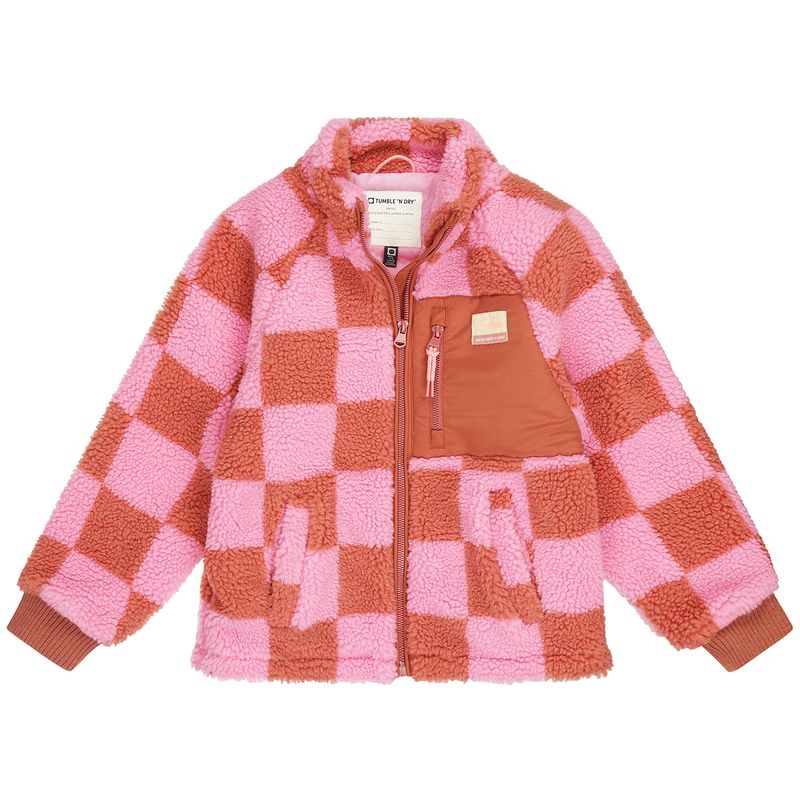 Roze oranje teddy jas
