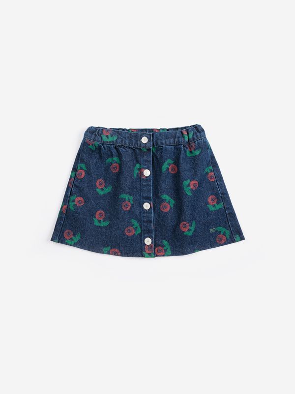 Bloemen jeansrok