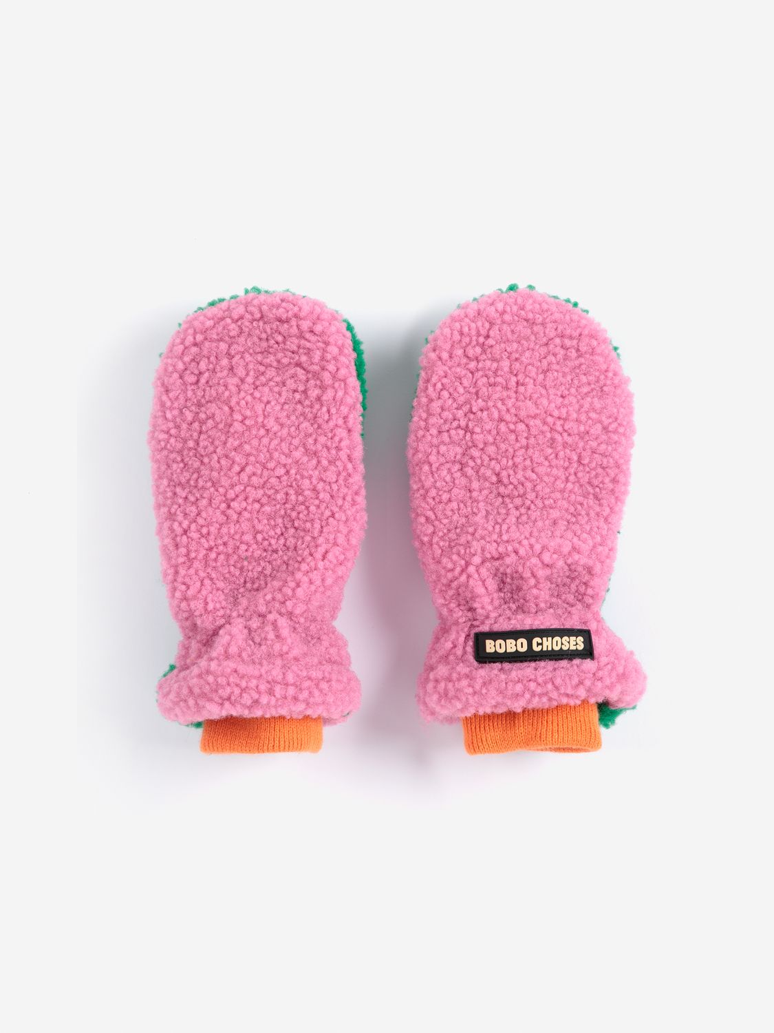 Roze/groene wanten