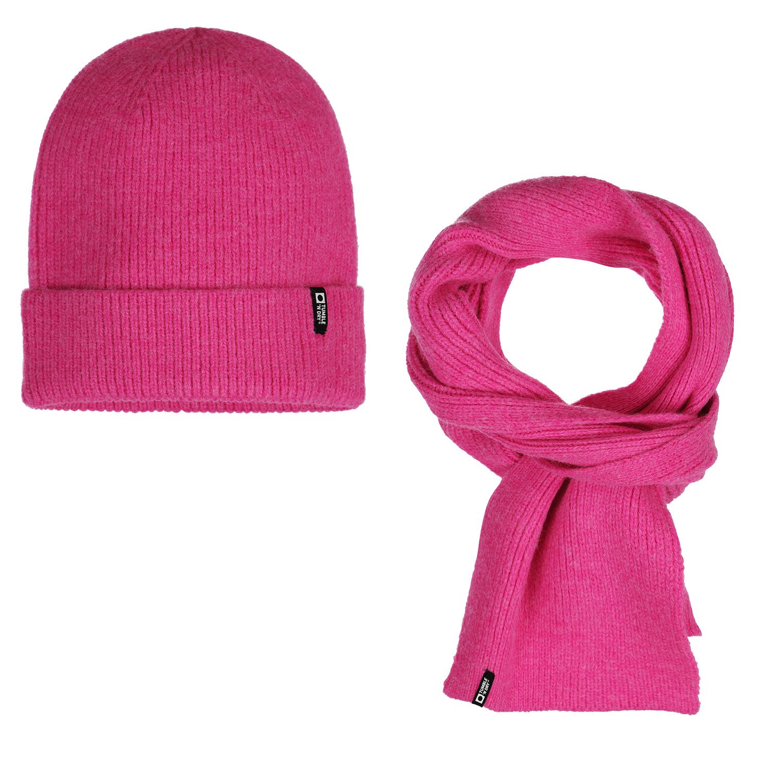 Set sjaal &amp; muts roze