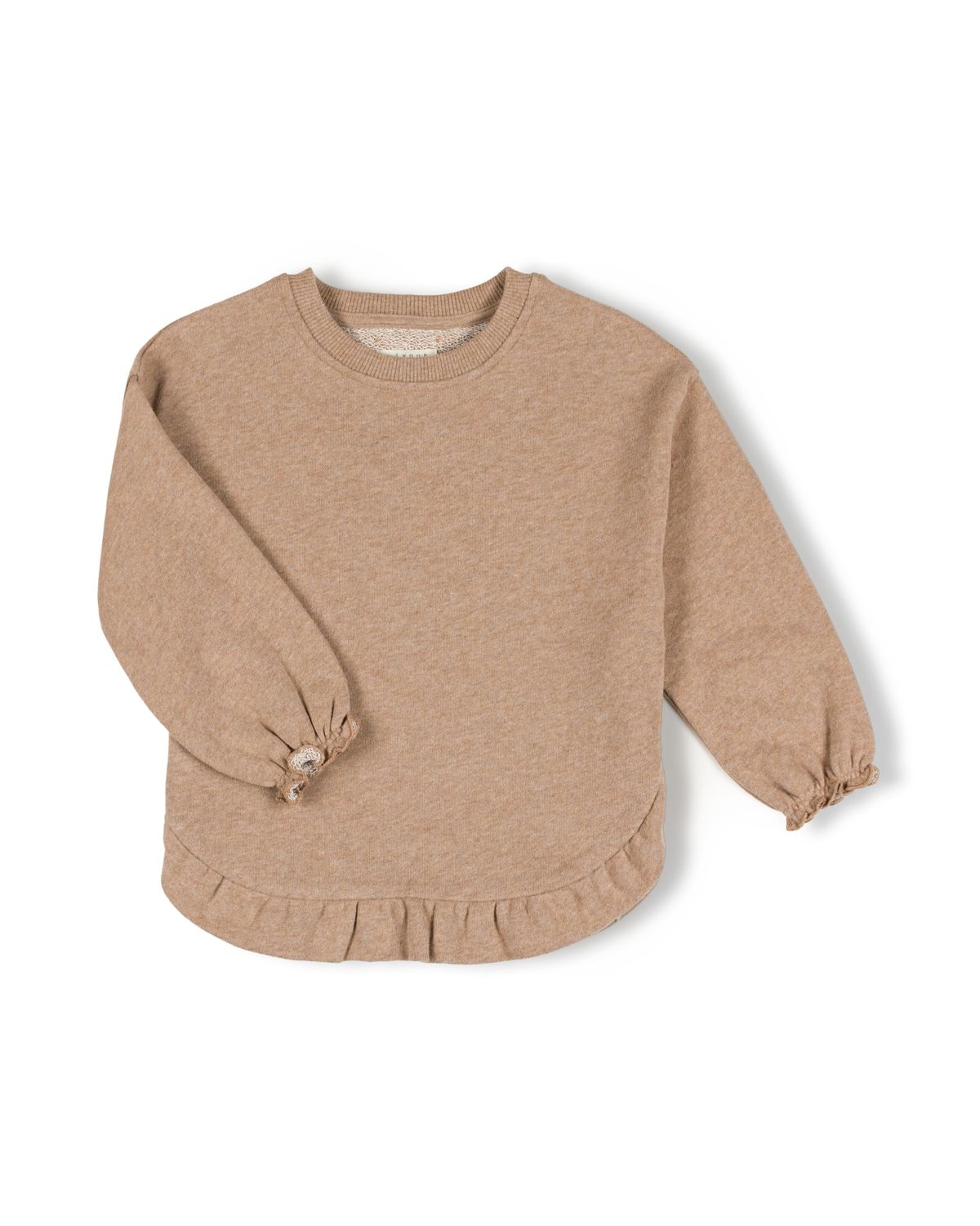 Ruffled sweater pebble