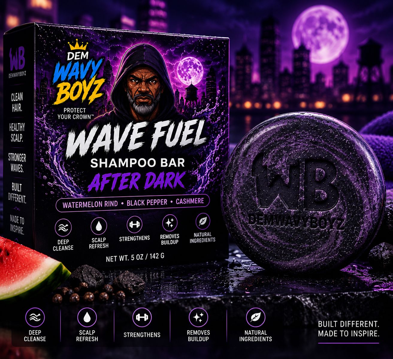 Wave Fuel Crown Cleanse Bar: After Dark