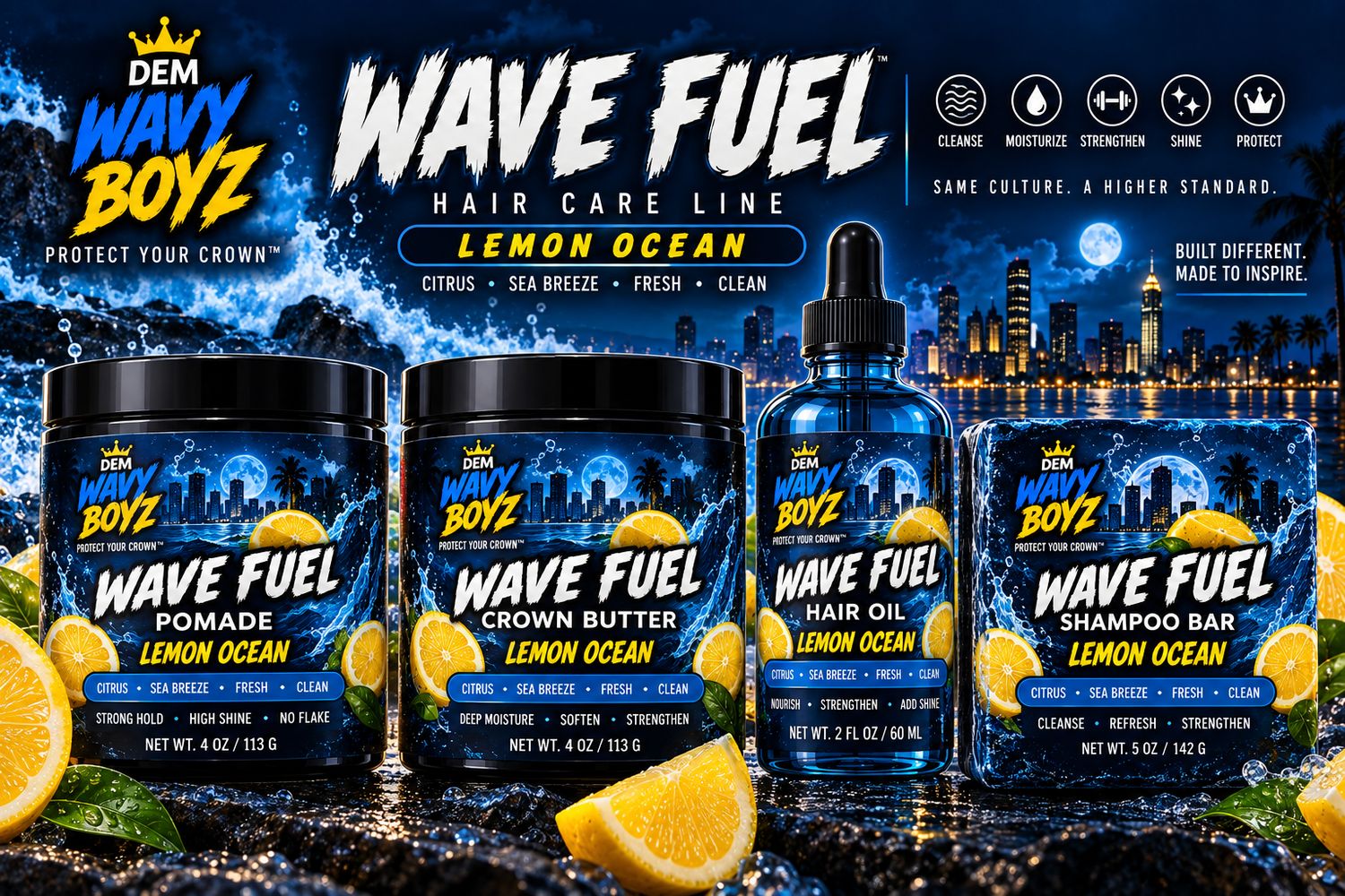 Wave Fuel Collection: Lemon Ocean Wave Fuel Collection: Lemon Ocean