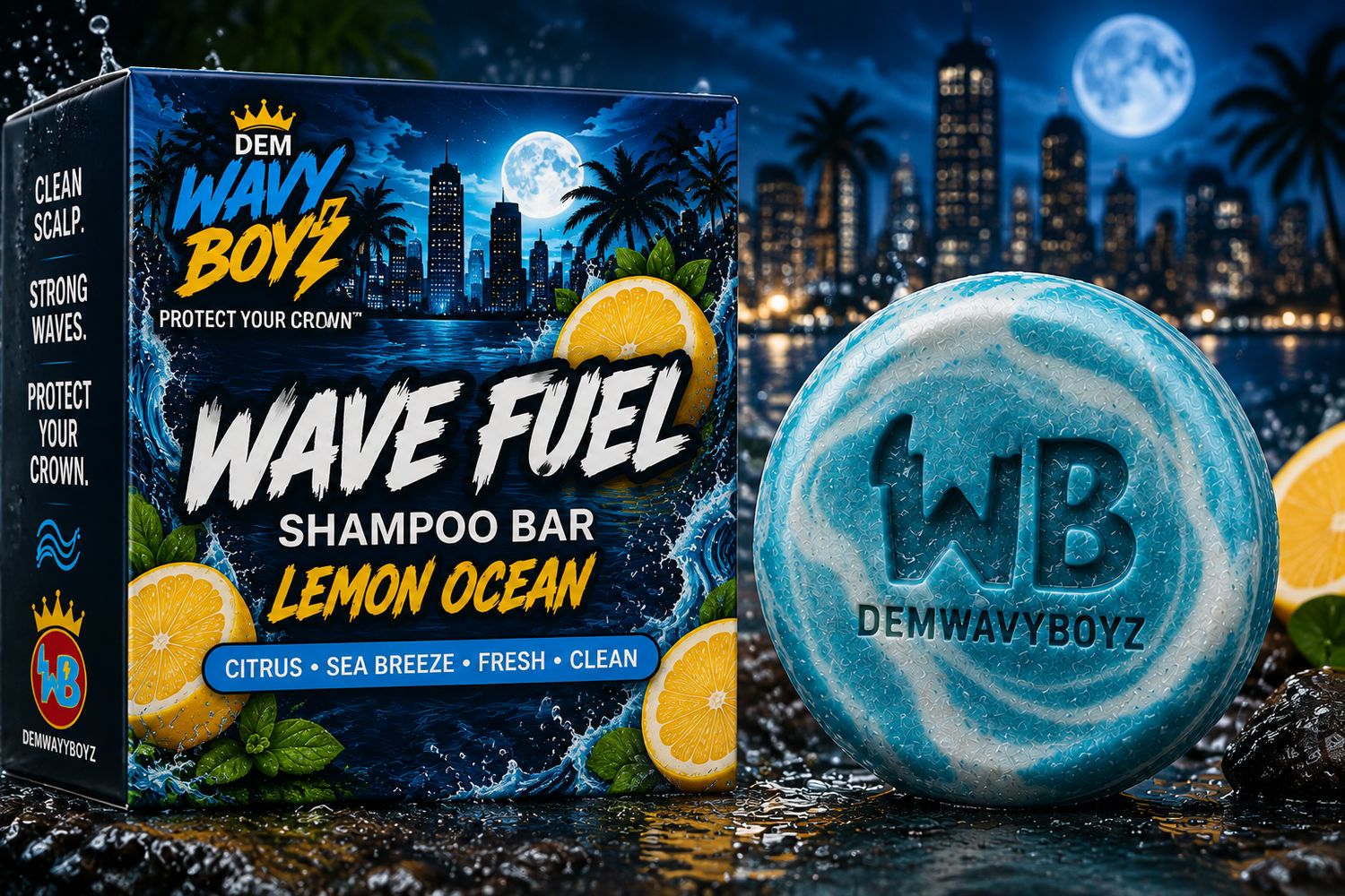 Wave Fuel Crown Cleanse Bar: Lemon Ocean