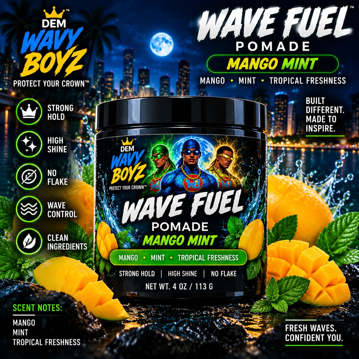 Wave Fuel Pomade: Mango Mint