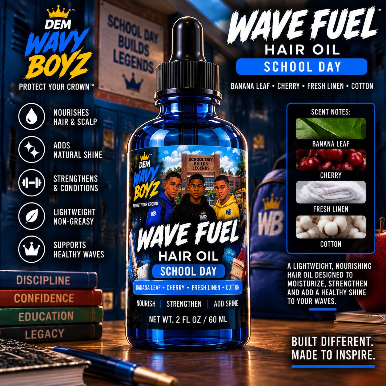 Wave Fuel Hair Oil: School Day