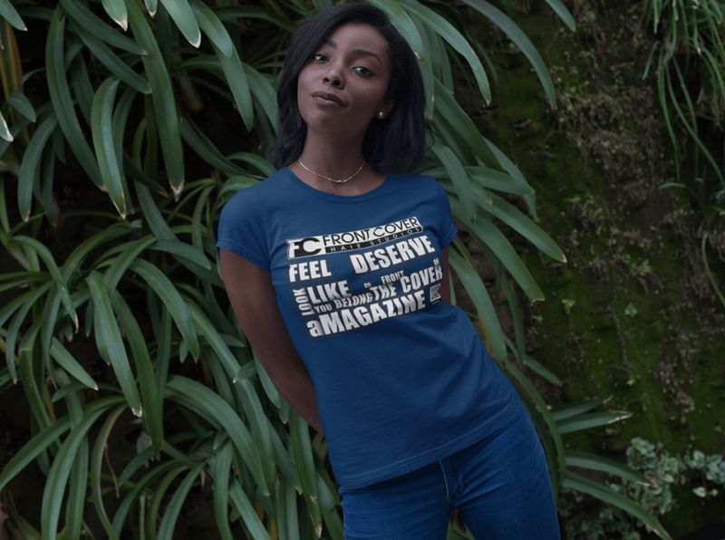 Front Cover  - Blue -Slogan Shirt
