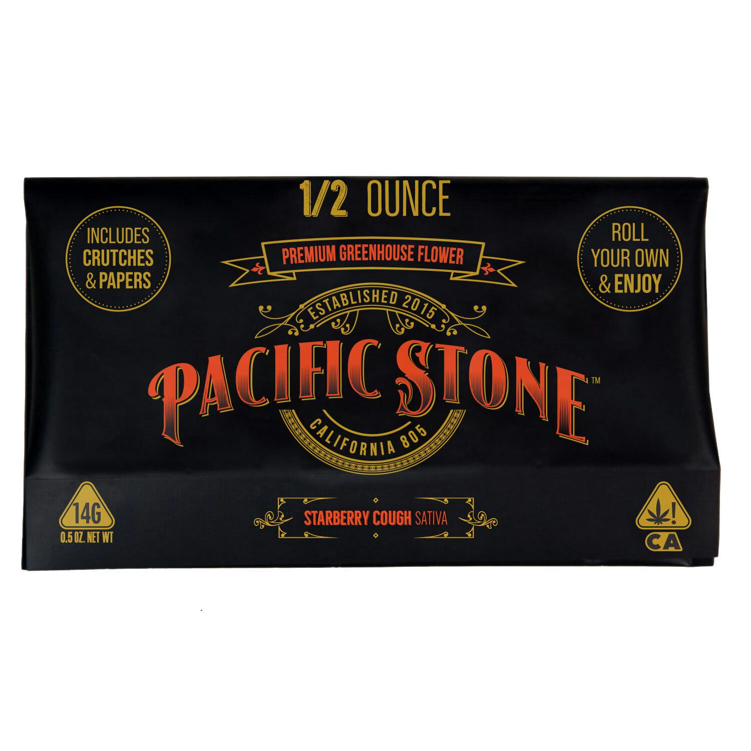 PACIFIC STONE -Starberry Cough Sativa Roll Your Own Sugar Shake (14g)