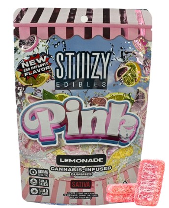 STIIIZY - Pink Lemonade - 100MG SOUR EDIBLES