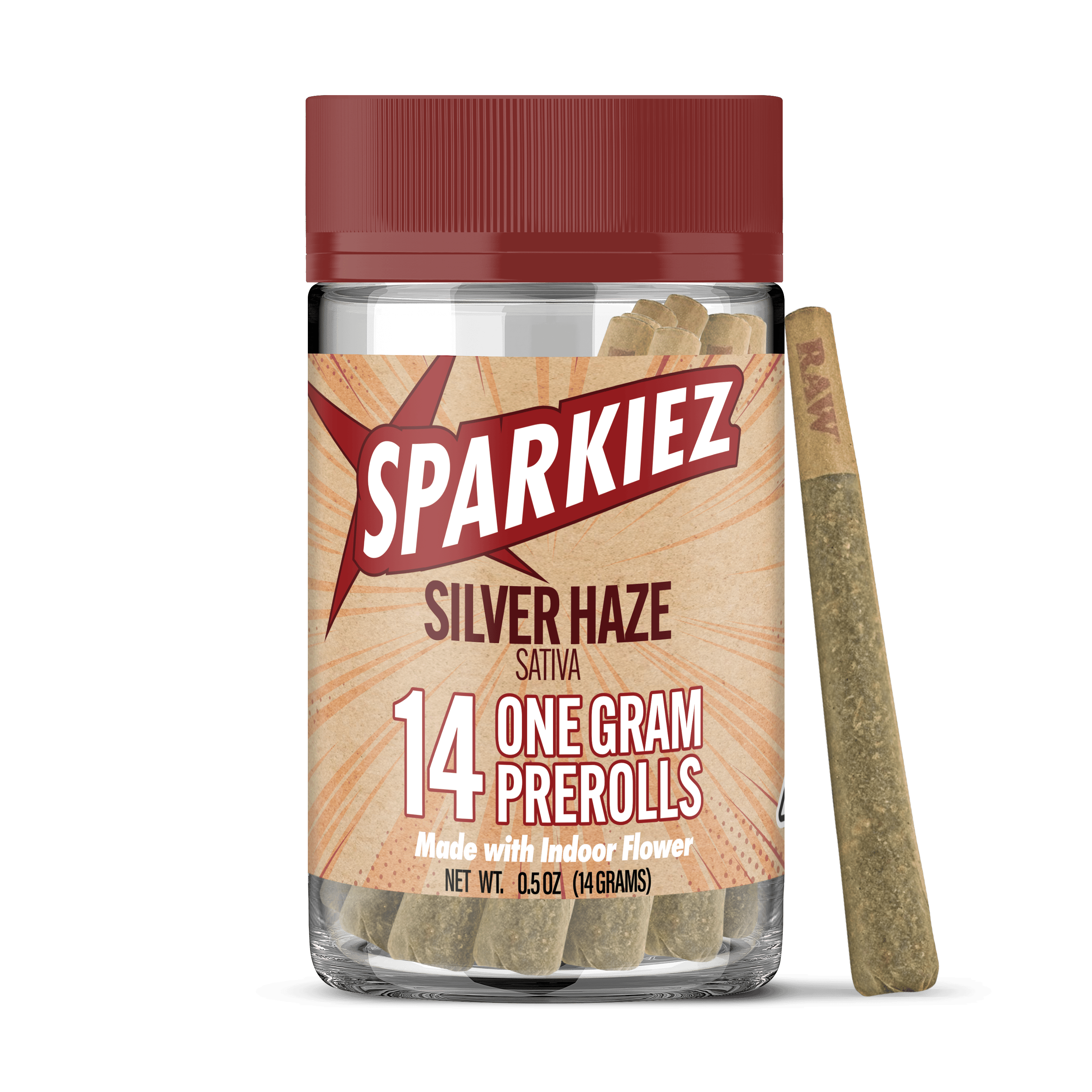 SPARKIEZ - 14 Gram Pre-Roll Pack - Silver Haze