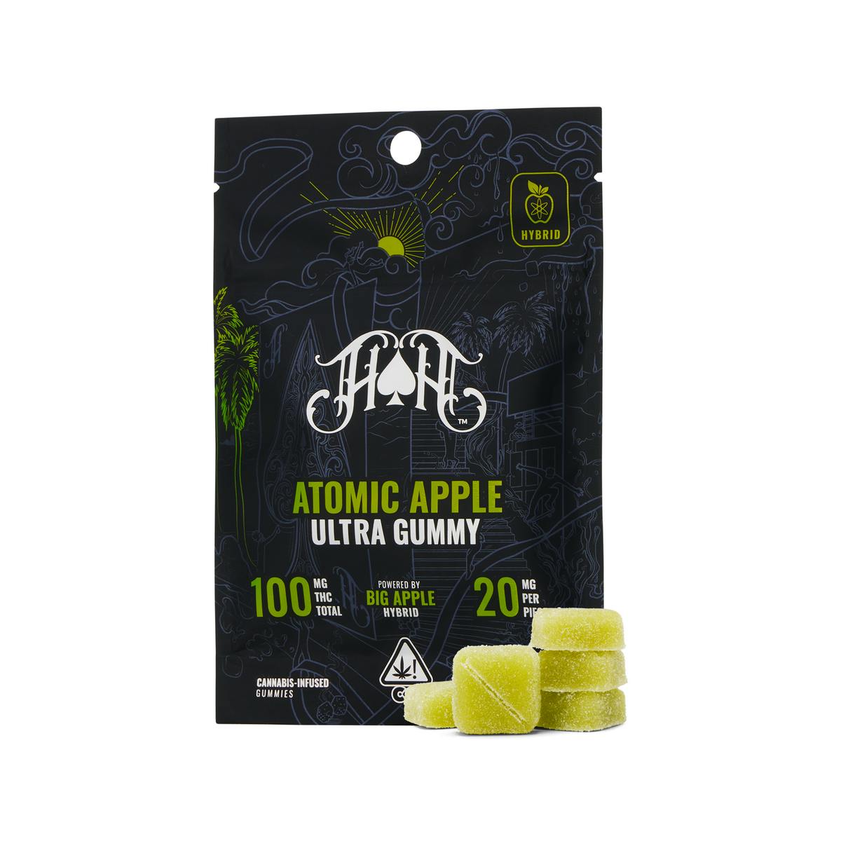 HEAVY HITTERS - Atomic Apple | Hybrid - Ultra Pure Gummies - 100mg THC