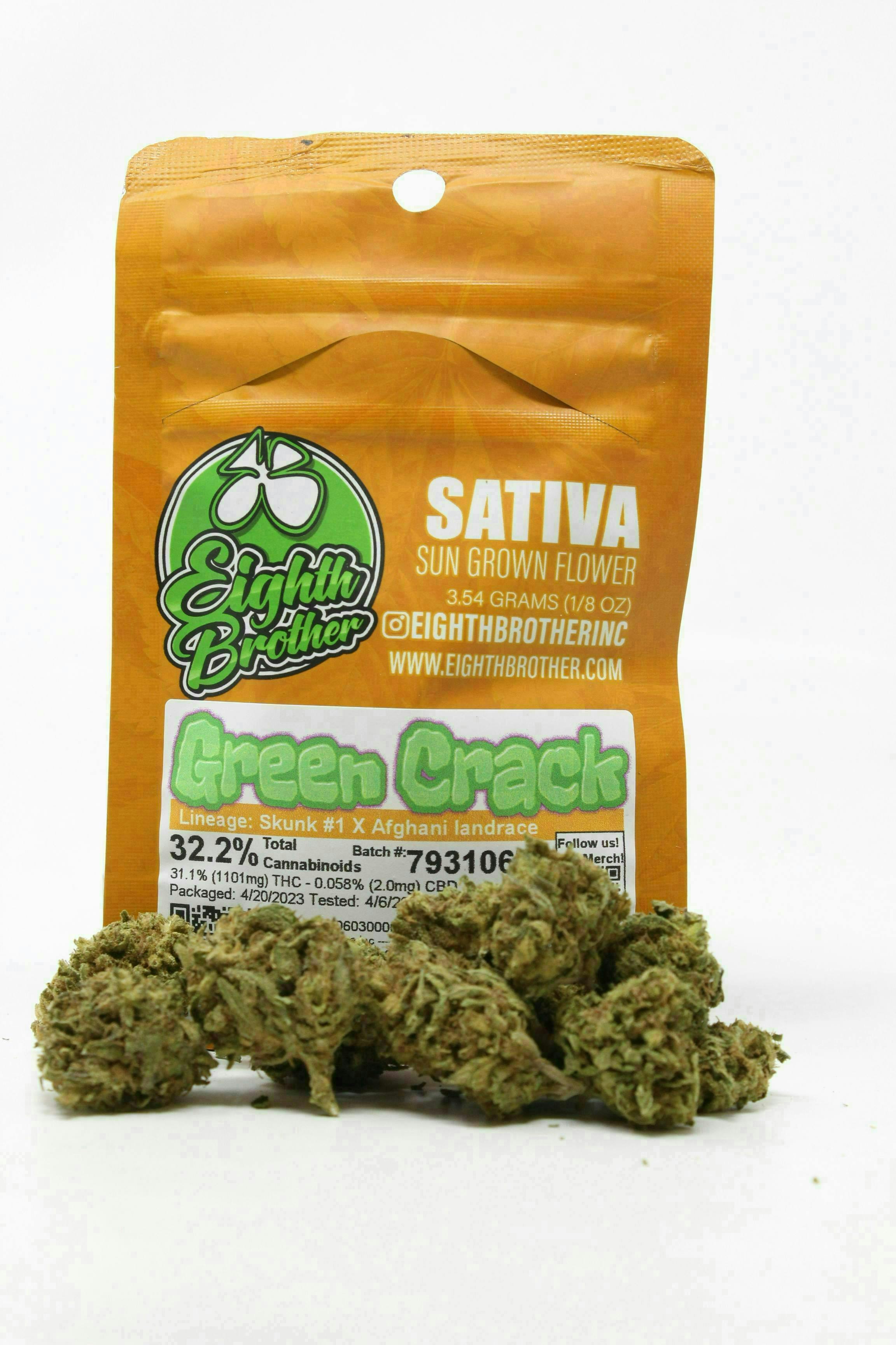 Eighth Brother | Green Crack | Flower | 3.54g