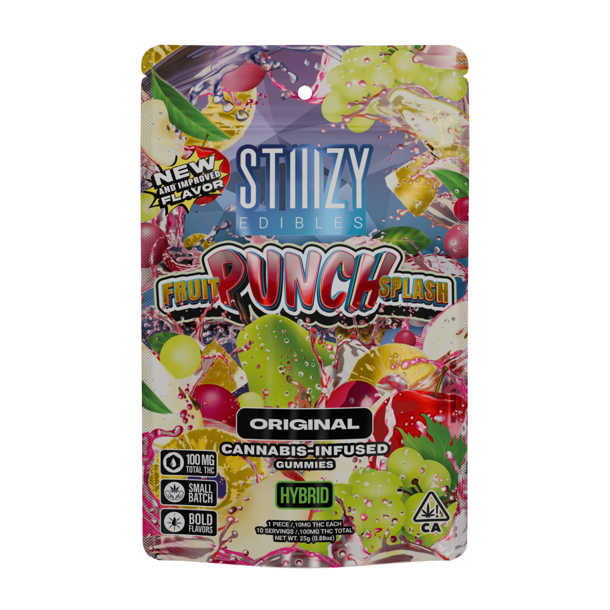 STIIIZY - FRUIT PUNCH SPLASH - 100MG ORIGINAL EDIBLES