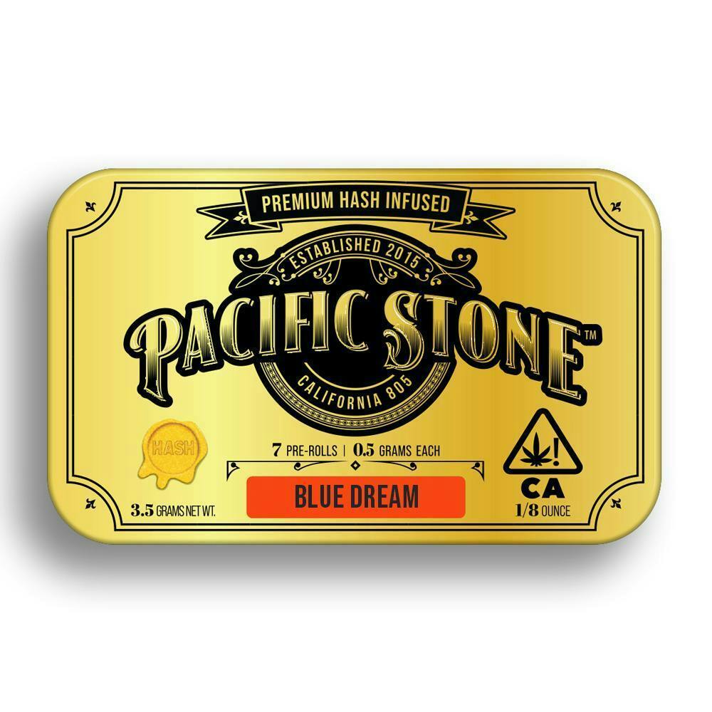 Pacific Stone | Blue Dream | Hash Infused Minis | 0.5g each | 7pk