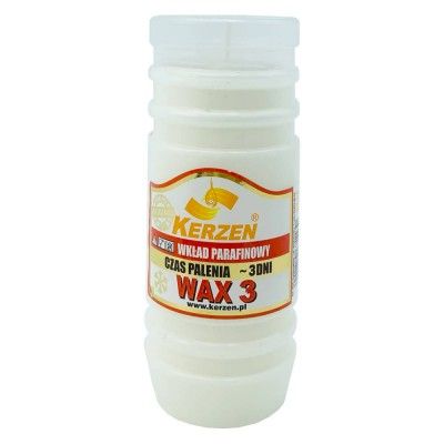 Wkład do zniczy parafinowy 3 dni (72 h) - KERZEN WAX 3