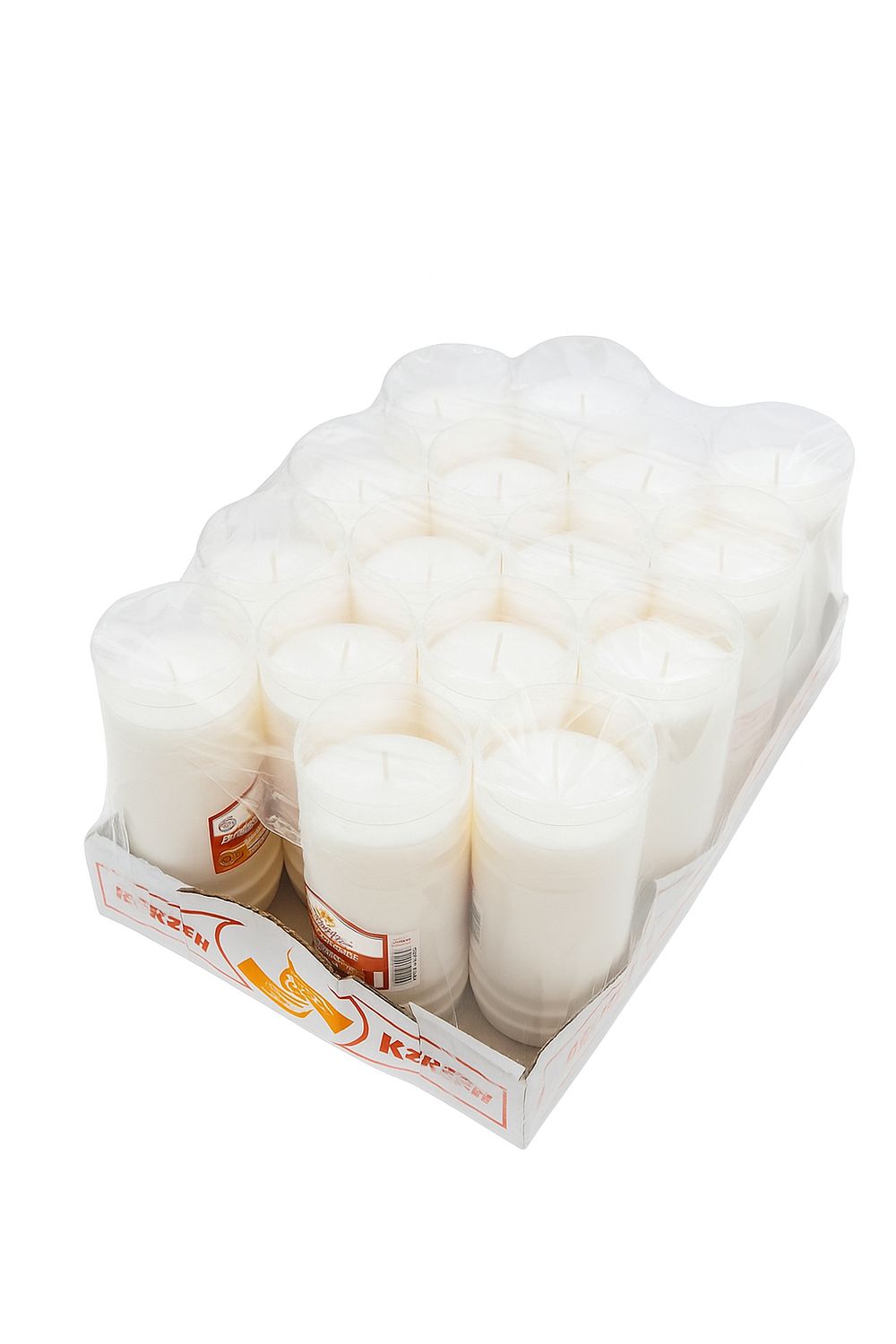 Wkłady do zniczy parafinowe 6 dni (144 h) – KERZEN WAX 12 - 16 sztuk