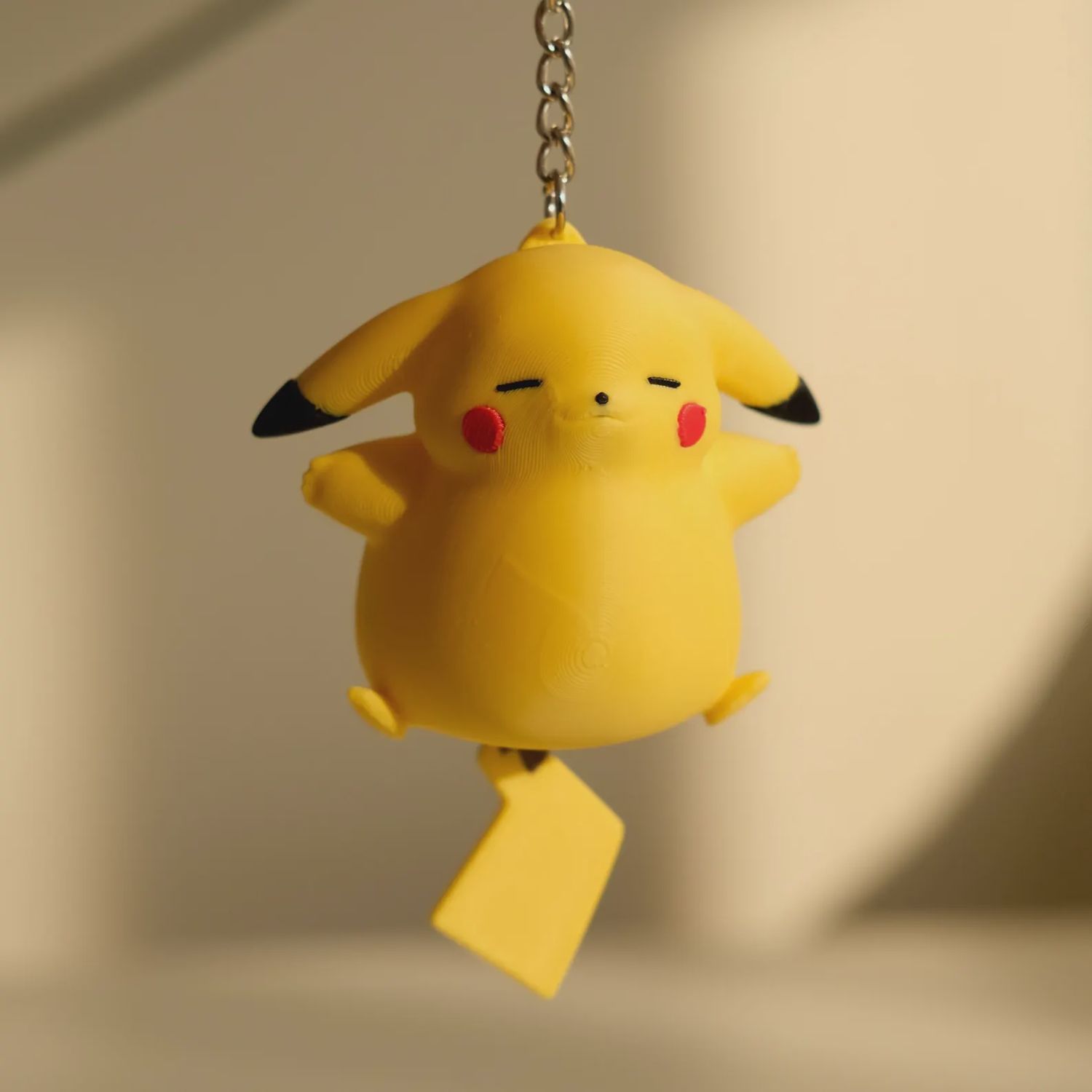 Chubby Pikachu Keychain