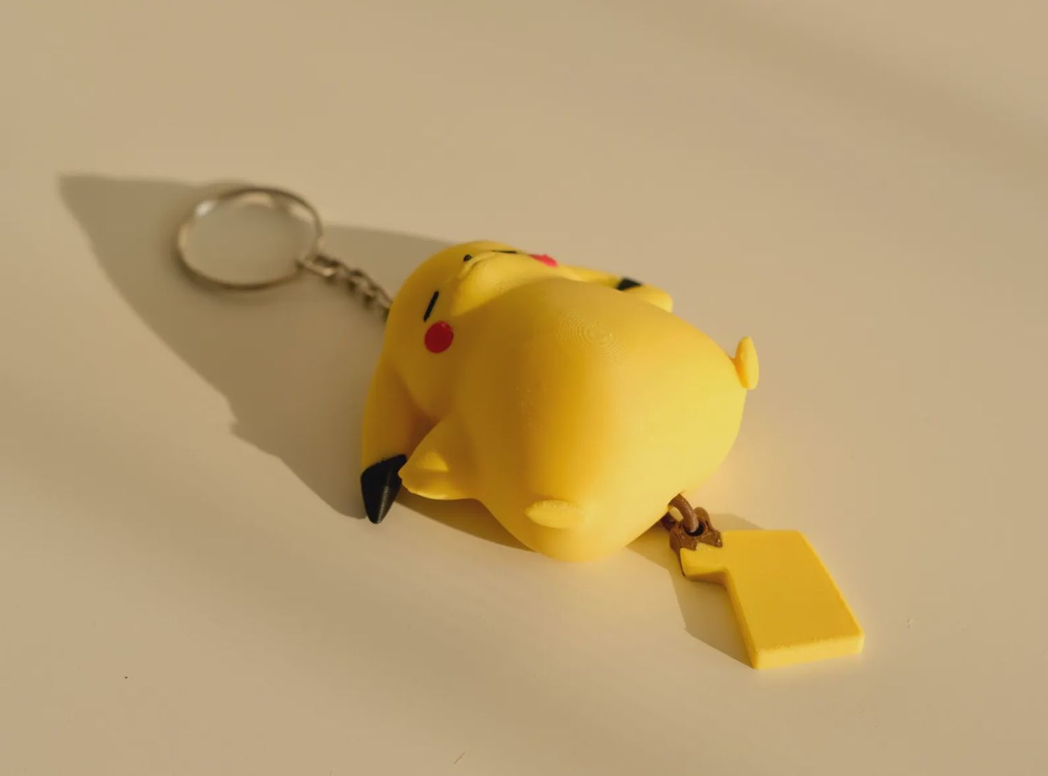 Chubby Pikachu Keychain