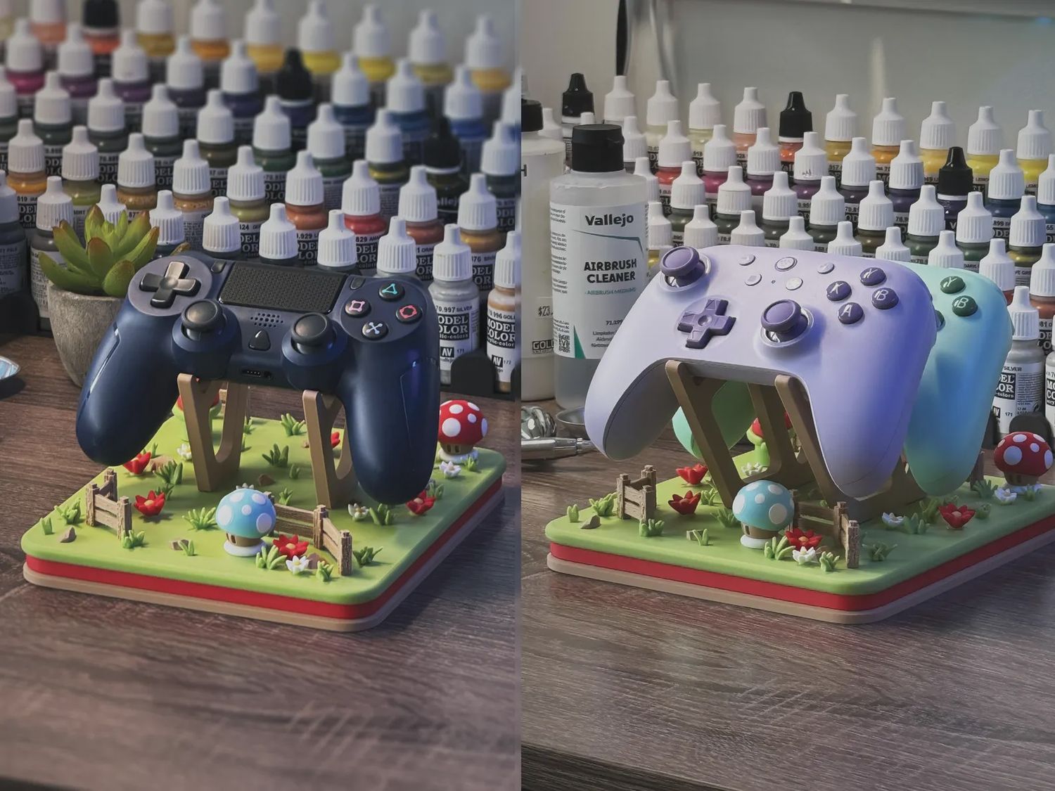 Mushroom Grass Field Controller Stand