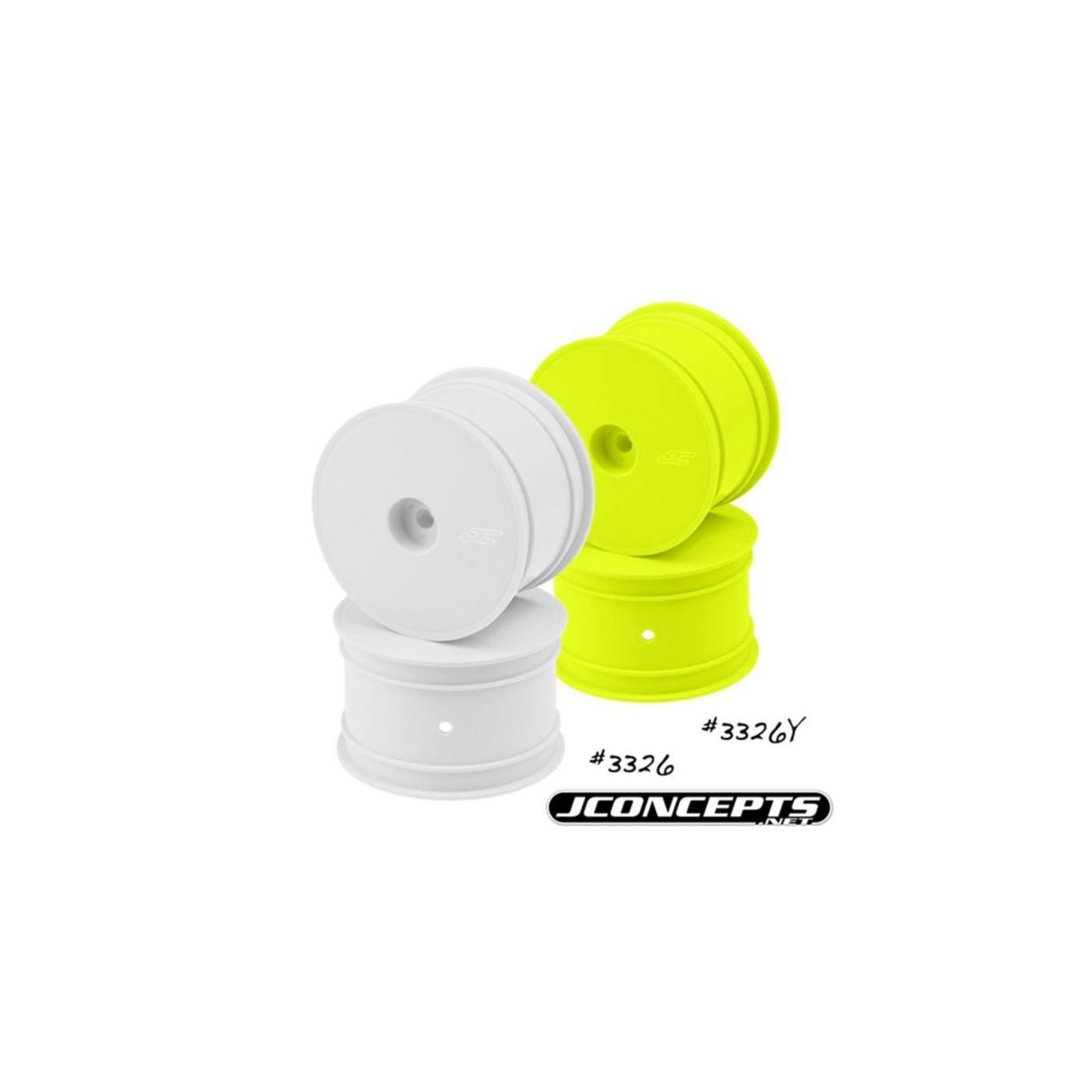3326Y  Rear Mono Wheel, Yellow:TLR 22