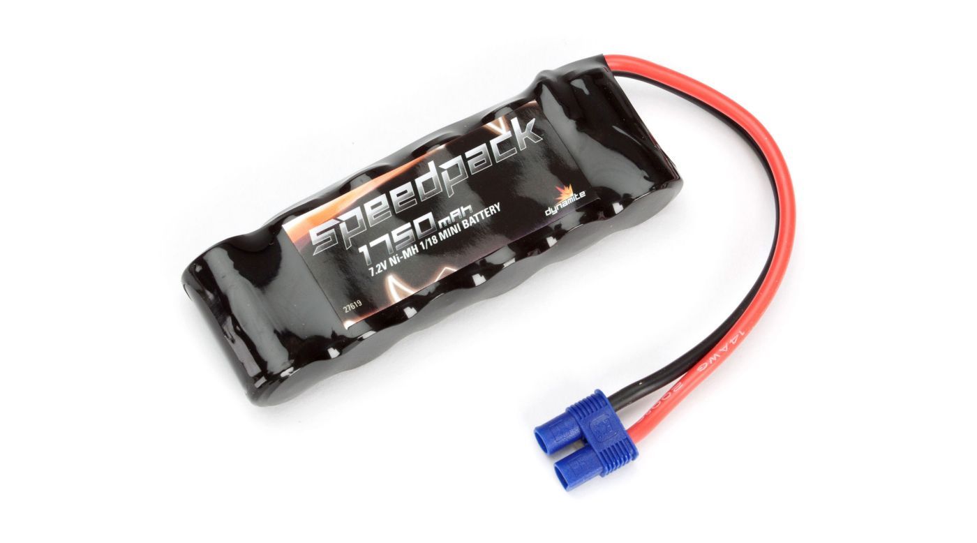 Dynamite 1471 1750mAh 7.2V NiMH 6C Flat Battery EC3: Minis